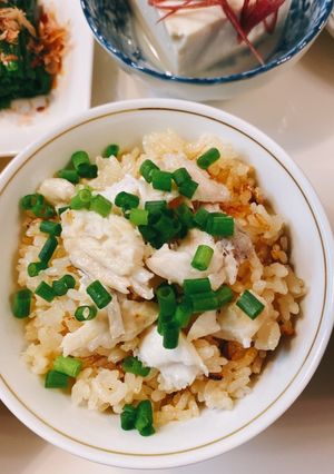 炊飯器で鯛のあら飯(無洗米)-レシピのメイン写真
