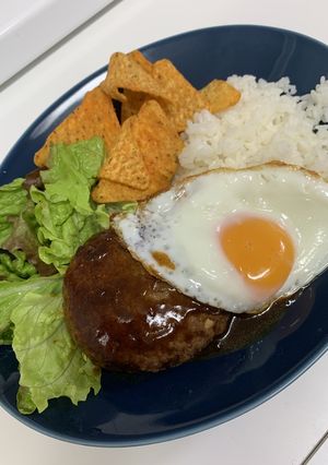簡単ワンプレート　盛るだけロコモコ-レシピのメイン写真