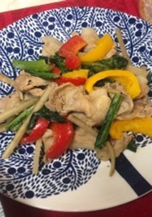 豚肉とごぼうのごま炒め-レシピのメイン写真