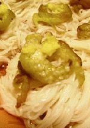 焼きナスそうめん-レシピのメイン写真