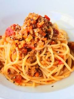 野菜たっぷりミートソーススパゲティー-レシピのメイン写真