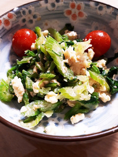 ☆セロリと卵のごまポン和え☆-レシピのメイン写真
