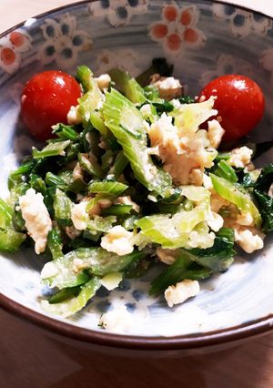 ☆セロリと卵のごまポン和え☆-レシピのメイン写真