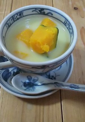 南国スイーツ!かぼちゃのココナッツ煮-レシピのメイン写真