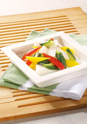 彩り野菜の白だし浅漬け-レシピのメイン写真