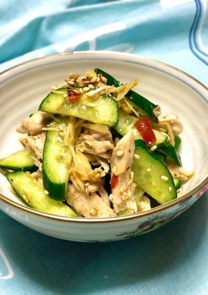 鶏胸肉と胡瓜のピリ辛中華和え☆-レシピのメイン写真