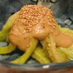 รูปของ 焼きナスの胡麻和え