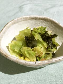 キャベツとわかめのごま辛子和え-レシピのメイン写真