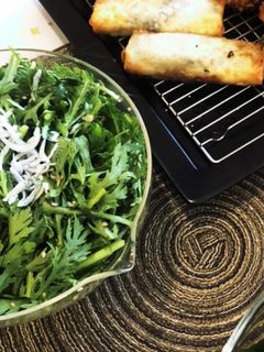 春菊の香味シラスサラダ-レシピのメイン写真