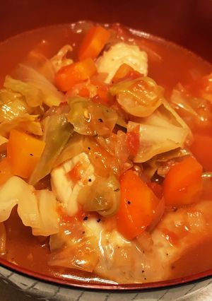 〜手羽先のトマトスープ〜ミネストローネ風-レシピのメイン写真