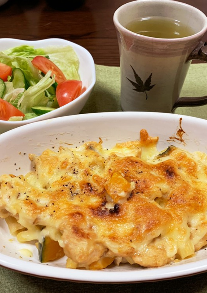 ささみとかぼちゃのグラタン-レシピのメイン写真