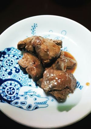 鶏レバーの味噌風味煮込み-レシピのメイン写真
