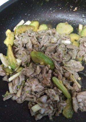 豚肉とアボカドのこってりマヨソテー-レシピのメイン写真