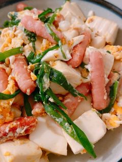 うどんスープの粉で作る豆腐チャンプルー-レシピのメイン写真