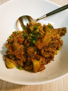 牛肉とナスのカレー風味炒め-レシピのメイン写真