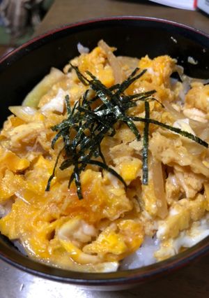 レンジで簡単！玉ねぎ卵丼♡-レシピのメイン写真