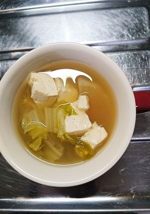 白菜、豆腐、大根のお味噌汁(^o^)-レシピのメイン写真