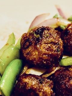 自作スイチリ☆アジアン・ミートボール丼-レシピのメイン写真