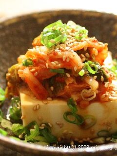 夏においしい!キムチやっこ☆-レシピのメイン写真