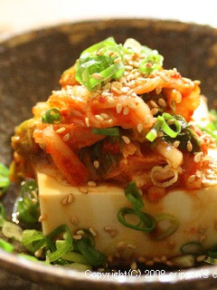 夏においしい!キムチやっこ☆-レシピのメイン写真