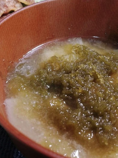 お味噌汁にとろろ昆布*･-レシピのメイン写真