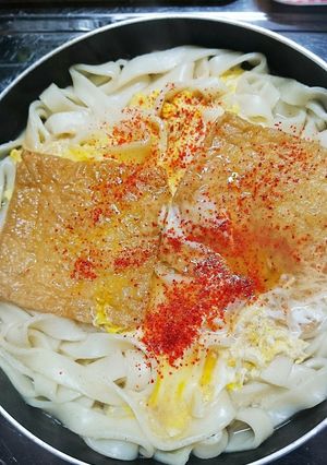 きしめんのきつね揚げ\(^_^)/-レシピのメイン写真
