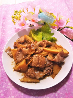 豚肉と筍の金平-レシピのメイン写真