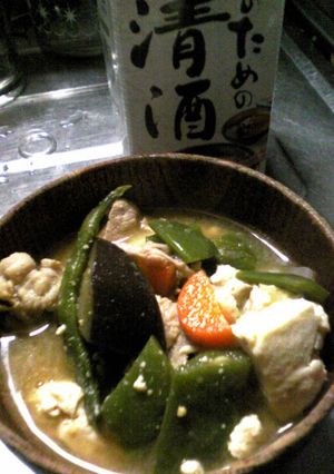 料理のための清酒でさわやか豚汁-レシピのメイン写真