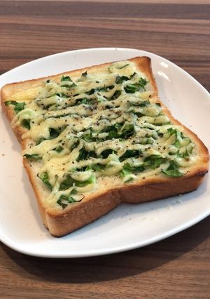 朝ごはんに！春キャベツトースト-レシピのメイン写真