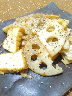 れんこんと厚揚げのこくウママヨソテー-レシピのメイン写真