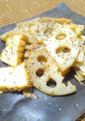 れんこんと厚揚げのこくウママヨソテー-レシピのメイン写真