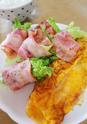 朝食にチーズinオムレツ ♡ᵕ̈*♥-レシピのメイン写真