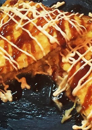 超簡単！ホットサンドメーカーでとん平焼き-レシピのメイン写真