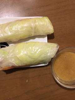 ごま香る!茹で豚そうめん生春巻き-レシピのメイン写真