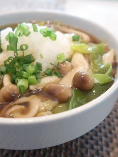 あったまる!!生姜たっぷり餡かけ蕎麦♪-レシピのメイン写真