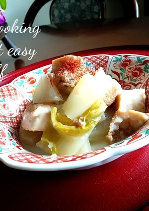 厚揚げと白菜の煮物-レシピのメイン写真