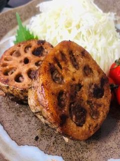 れんこんの挟み焼き-レシピのメイン写真