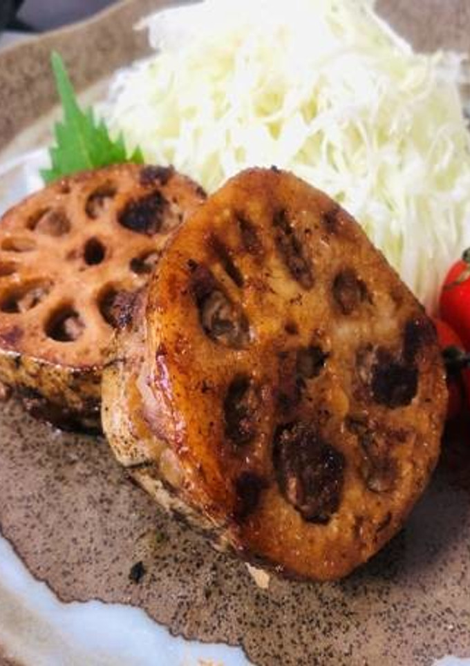 れんこんの挟み焼き-レシピのメイン写真