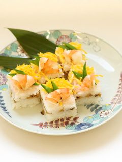 しいたけと鶏そぼろの押し寿司-レシピのメイン写真