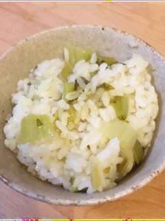 マタニティレシピ かぶの葉混ぜご飯-レシピのメイン写真