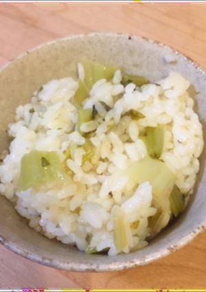 マタニティレシピ　かぶの葉混ぜご飯-レシピのメイン写真