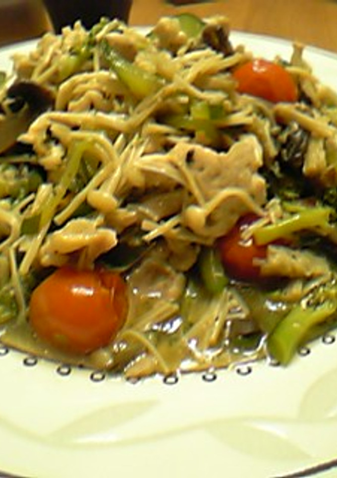 鶏の細切れといろいろ野菜炒め煮-レシピのメイン写真
