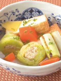 厚揚げの和風ロールキャベツ-レシピのメイン写真