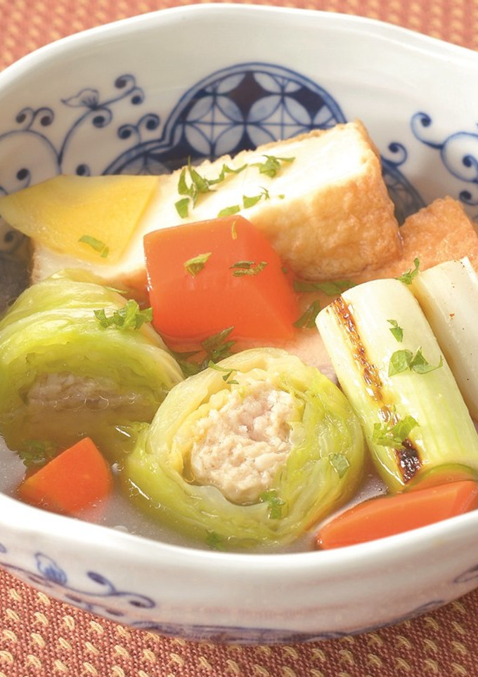 厚揚げの和風ロールキャベツ-レシピのメイン写真