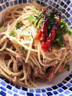 ツナとたらこの和風スパゲティ-レシピのメイン写真