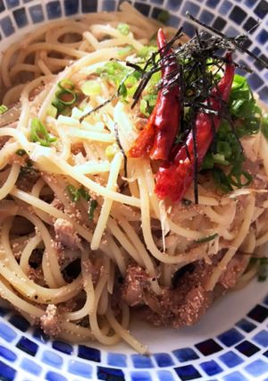 ツナとたらこの和風スパゲティ-レシピのメイン写真
