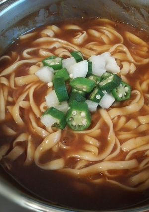 低糖質!こんにゃく麺で簡単カレーうどん-レシピのメイン写真