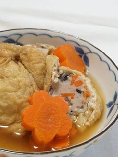 具だくさんの巾着煮-レシピのメイン写真