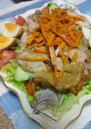 夏です！鶏肉のサッパリボリュームサラダ-レシピのメイン写真