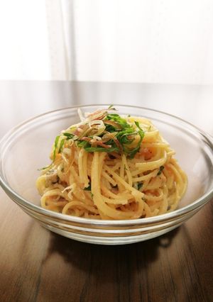 大葉と茗荷香る明太子スパサラ-レシピのメイン写真